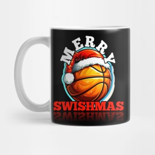 Merry Swishmas Basketball Christmas Mug